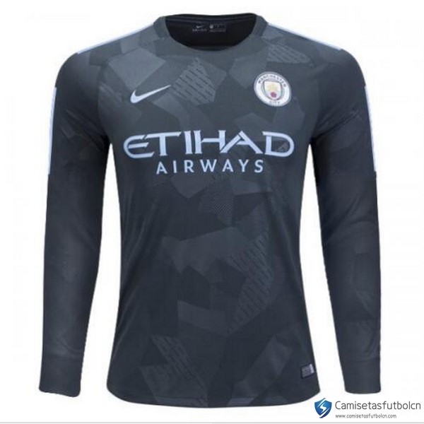 Camiseta Manchester City Tercera equipo ML 2017-18